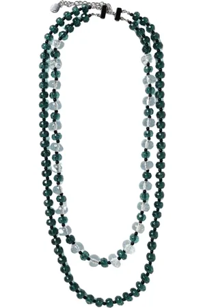 Emporio Armani Femme, Accessoires, Vert, Taille: ONE Size Collier de Perles Vertes