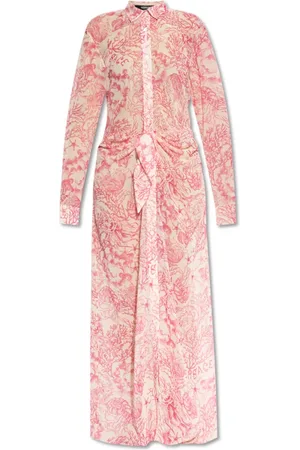 VERSACE Femme, Robes, Rose, Taille: 40 FR Robe avec drapage à la taille