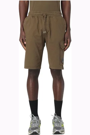 C.P. Company Homme, Shorts, Vert, Taille: XS Short Cargo Bleu avec Détail de Poche