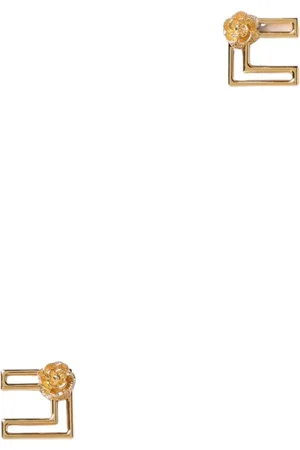 Elisabetta Franchi Femme, Accessoires, Jaune, Taille: ONE Size Boucles d