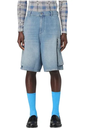 J.W.Anderson Homme, Shorts, Bleu, Taille: M Shorts Cargo en Denim Bleu avec Poches
