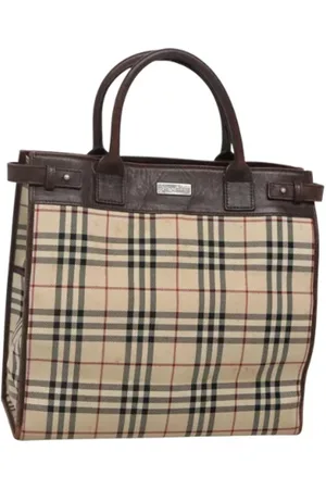 Burberry Femme, Pre-owned, , Taille: ONE Size Pre-owned Toile sacs-main