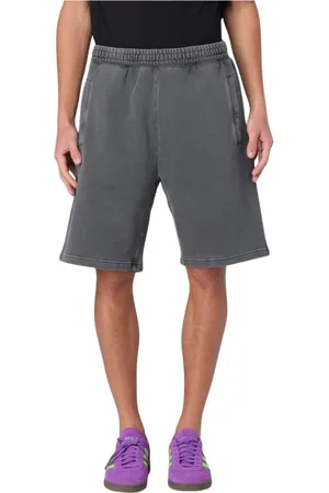 Carhartt Homme, Shorts, Gris, Taille: L Shorts de Sport Vintage Coupe Décontractée