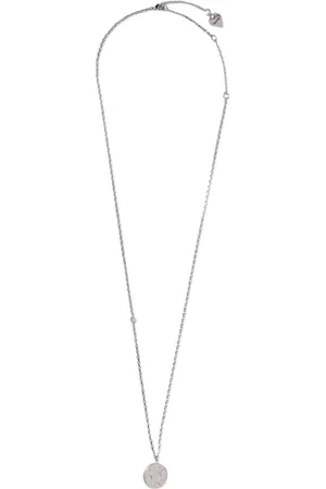 Acne Studios Femme, Accessoires, Gris, Taille: ONE Size Collier Pendentif en Argent