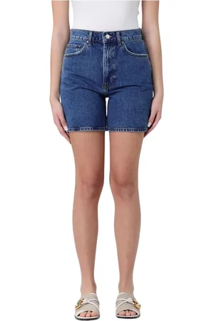 ANINE BING Femme, Shorts, Bleu, Taille: W26 Shorts Denim Bleu Style Confort Mode