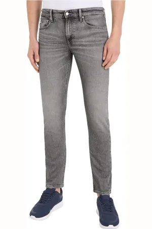 Calvin Klein Homme, Jeans, Gris, Taille: W34 L32 Jean Slim-fit en Denim Gris