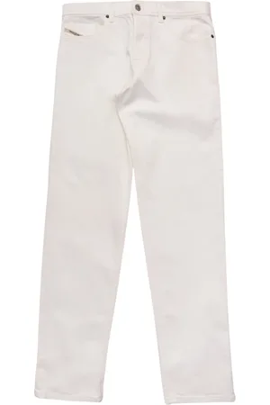 Diesel Homme, Jeans, Blanc, Taille: W32 Coupe régulière Jeans blancs propres