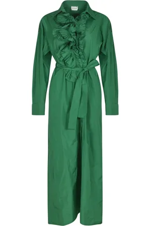 P.A.R.O.S.H. Femme, Robes, Vert, Taille: 40 FR Robes Vertes pour un Look Élégant