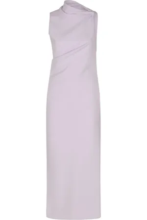 Courrèges Femme, Robes, Rose, Taille: 42 FR Robe Longue Sans Manches Drapée