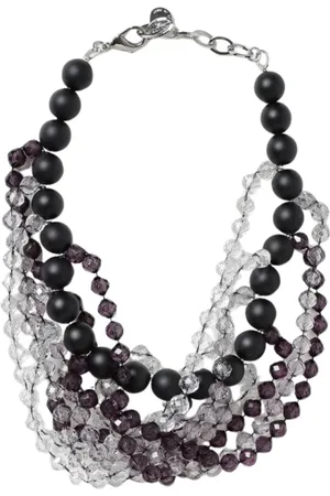 Emporio Armani Femme, Accessoires, Gris, Taille: ONE Size Collier Statement en Cristal