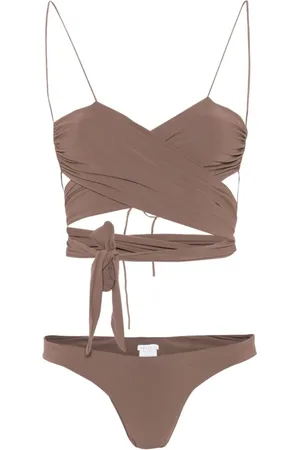 Amazuìn Femme, Maillots de bain, Brun, Taille: ONE Size Maillot de Bain Marron Ss25 Design Élégant