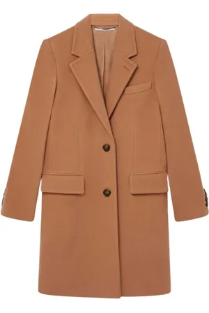 Stella McCartney Femme, Manteaux, Brun, Taille: 40 FR Manteau d