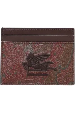 Etro Homme, Accessoires, Brun, Taille: ONE Size Sac à main en cuir gaufré avec bandoulière réglable