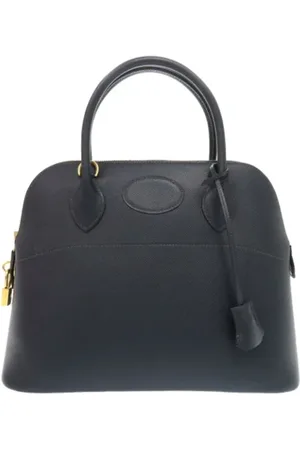 Hermès Femme, Pre-owned, Bleu, Taille: ONE Size Pre-owned Cuir sacs-main