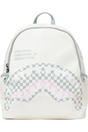 Sprayground Homme, Sacs, Blanc, Taille: ONE Size Sac à Dos Designer Graphique, Élégant &