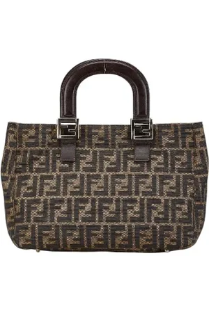 Fendi Femme, Pre-owned, Brun, Taille: ONE Size Pre-owned Toile cabas