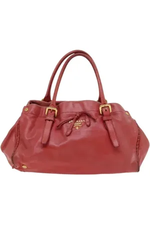 Prada Femme, Pre-owned, Rouge, Taille: ONE Size Pre-owned Cuir sacs-main
