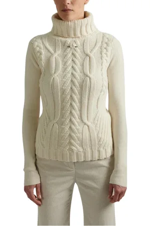 BARBARA BUI Femme, Pulls, Blanc, Taille: 40 FR Élégant Pull Bar