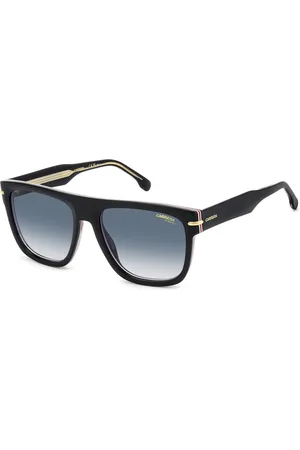 Carrera Homme, Accessoires, Noir, Taille: 57 MM Noir Or/Bleu Foncé Lunettes de soleil