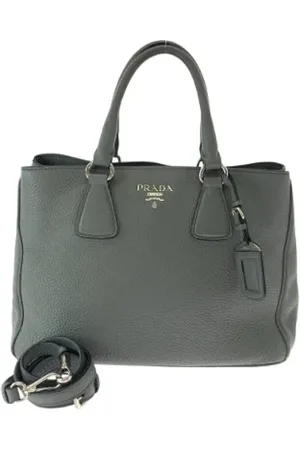 Prada Femme, Pre-owned, Gris, Taille: ONE Size Pre-owned Cuir cabas
