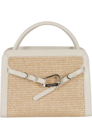 BIASIA Femme, Sacs, , Taille: ONE Size Sac en raphia naturel et beurre