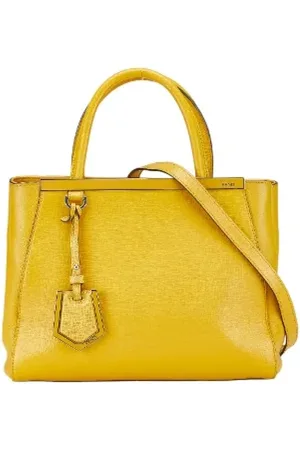 Fendi Femme, Pre-owned, Jaune, Taille: ONE Size Pre-owned Cuir sacs-main