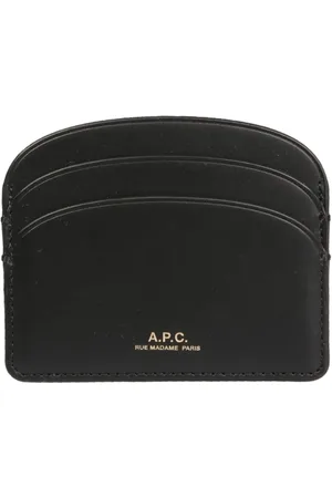 A.P.C. Femme, Accessoires, Noir, Taille: ONE Size Porte-cartes en cuir