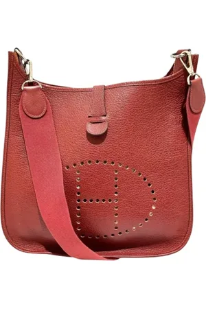 Hermès Femme, Pre-owned, Rouge, Taille: ONE Size Pre-owned Cuir sacs-ports-paule