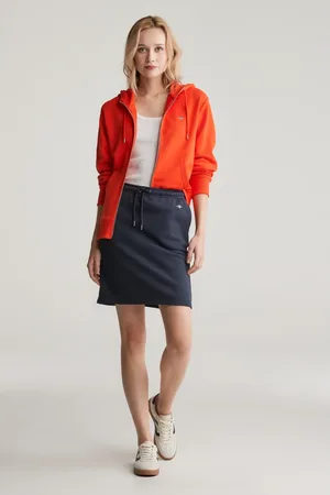 GANT Femme, Jupes, Bleu, Taille: 42 FR Jupe REG Shield Bleu Soirée