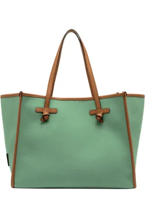 Gianni chiarini Femme, Sacs, Vert, Taille: ONE Size Sac à Main Bicolore Menthe avec Détails en Cuir