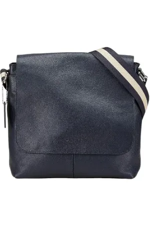 Coach Femme, Pre-owned, Bleu, Taille: ONE Size Pre-owned Cuir sacs-bandouliere
