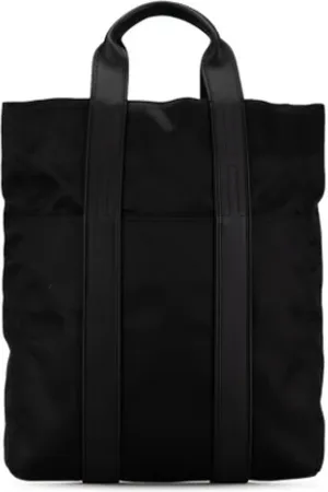 Hermès Femme, Pre-owned, Noir, Taille: ONE Size Pre-owned Toile sacs-main