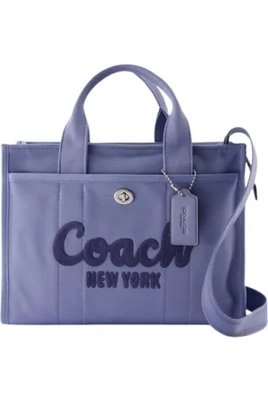 Coach Femme, Sacs, Bleu, Taille: ONE Size Sac Cabas Cargo en Coton