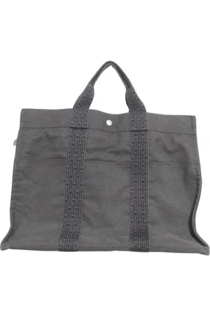 Hermès Femme, Pre-owned, Gris, Taille: ONE Size Pre-owned Toile sacs-main