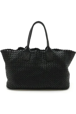 Bottega Veneta Femme, Pre-owned, Noir, Taille: ONE Size Pre-owned Cuir cabas