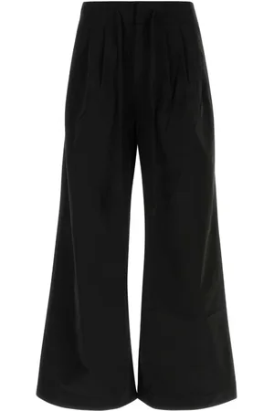 Entire Studios Femme, Pantalons, Noir, Taille: 42 FR Pantalon noir en coton stretch avec cordon de serrage