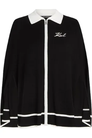 Karl Lagerfeld Femme, Vestes, Noir, Taille: 38 FR Cape Karl H24