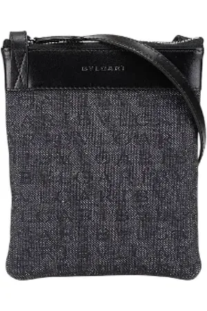 Bvlgari Femme, Pre-owned, Bleu, Taille: ONE Size Pre-owned Toile sacs-bandouliere
