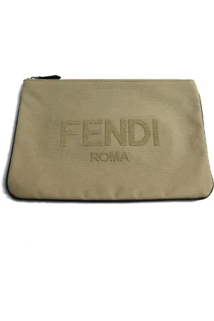 Fendi Femme, Pre-owned, , Taille: ONE Size Pre-owned Coton pochettes-minaudieres