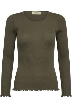 Mos Mosh Femme, Tops, Vert, Taille: 40/42 FR Tee Top Sans Couture Tortue de Mer