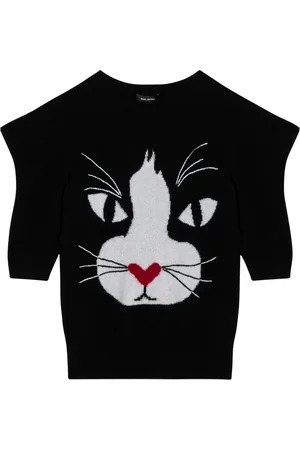 Marc Jacobs Femme, Pulls, Noir, Taille: 38 FR T-shirt Col Rond