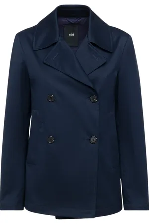 add Femme, Manteaux, Bleu, Taille: 42 FR Peacoat EN Coton