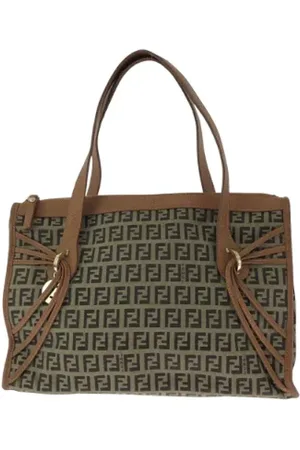 Fendi Femme, Pre-owned, Brun, Taille: ONE Size Pre-owned Toile cabas