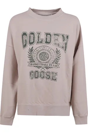 Golden Goose Homme, Sweatshirts et sweats à capuche, Rose, Taille: L Vintage College Print Crew Neck Sweater