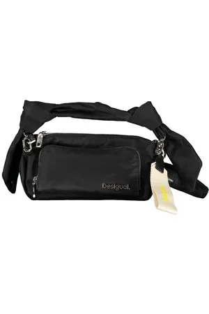 Desigual Femme, Sacs, Noir, Taille: ONE Size Sac à main en polyester noir avec bandoulière réglable