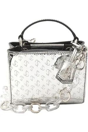 Jimmy Choo Femme, Pre-owned, Gris, Taille: ONE Size Pre-owned Cuir sacs-ports-paule