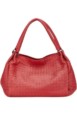 Bottega Veneta Femme, Pre-owned, Rouge, Taille: ONE Size Pre-owned Cuir sacs-main