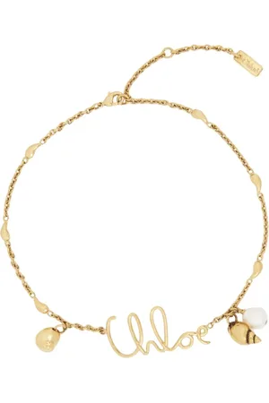 Chloé Femme, Accessoires, Jaune, Taille: ONE Size Bijoux Dorés avec Étiquette