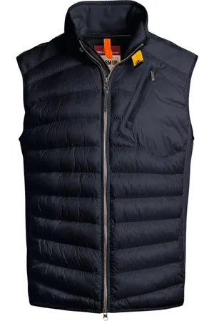Parajumpers Homme, Vestes, Bleu, Taille: XL Gilet Hybride Bleu avec Plusieurs Poches