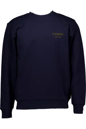 Iceberg Homme, Sweatshirts et sweats à capuche, Bleu, Taille: L Pull Bleu Marine
